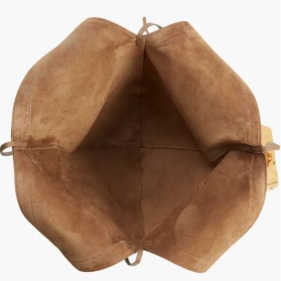 NWOT MANSUR GAVRIEL Soft M Hobo Taupe Pebble Leather Tote Shoulder Bag - Picture 9 of 9